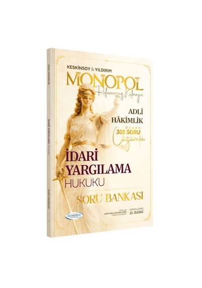Hakimlik İdari Yargılama Hukuku Soru Bankası 22. Baskı Monopol Yayınları