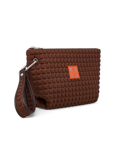 Bilik Deri Scuba Kadın Portföy & Clutch Çanta Yeliz Kahve