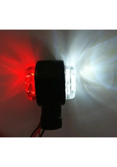 Ahmet Otomotiv 4'lü Paket 12 Ledli Mini Takoz Kırmızı Beyaz 12volt-24volt
