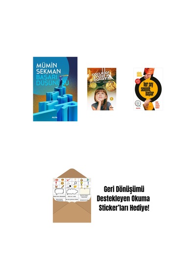 Başarı Düşünürü + Çocuklar Nasıl Başarır + Her Şey Seninle Başlar + Okuma Sticker'ları