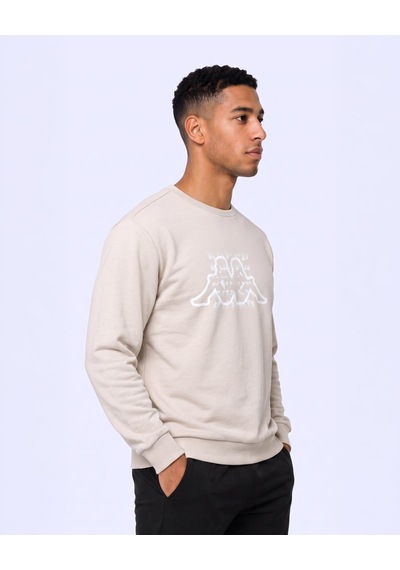 Kappa Logo İrbidden Tur Erkek Bej Regular Sweatshirt