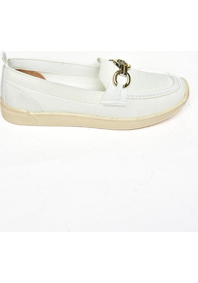 Fox Shoes S374610404 Beyaz Kumaş Günlük Kadın Ayakkabı Beyaz