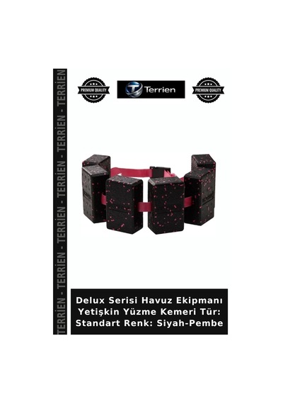 Delux Serisi Havuz Ekipmanı Yetişkin Yüzme Kemeri Tür: Standart Renk: Siyah-pembe Siyah - Pembe