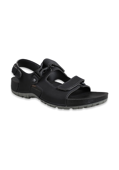 Konfores 1522-9829-2 Tam Anatomik Erkek Sandalet Siyah Çok Renkli