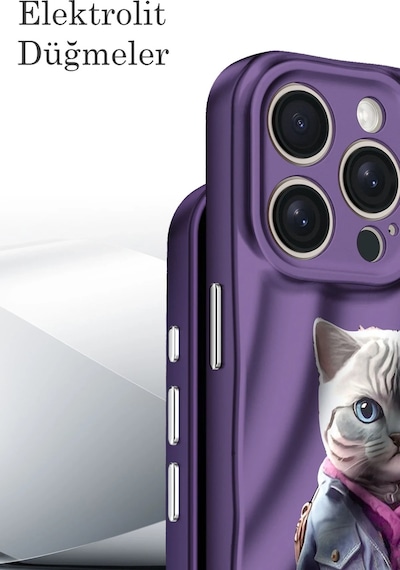Newface - 191 - Apple iPhone Uyumlu 14 Pro Kılıf Crew Desenli Kapak - Kmrsfres - - Çiçek