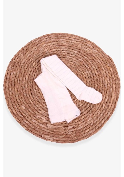 Breeze Kız Çocuk Külotlu Çorap 6 Ay-1 Yaş, Krem