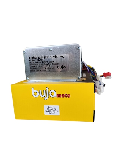 Ebike Buja Sarı Akıllı Beyin %30 Extra Mesafe Ve Hız 48-84v 55 Ah 5000w Bj-482