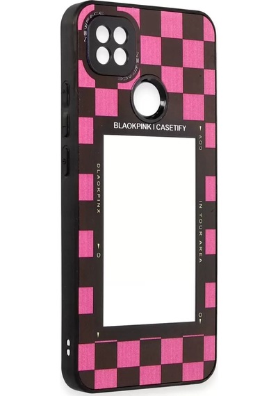 Newface Xiaomi Redmi 9c Kılıf Mirror Desenli Kapak - Mirror - 8 Pembe