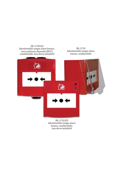 Maxlogic Ml-1710 Adreslenebilir Yangın Alarm Butonu