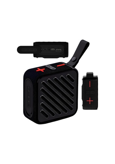 Taşınabilir Bluetooth V5.2 Kablosuz Hoparlör Hi-fi Güçlü Ses Tf Kart Usb Aux Destekli Type-c Şarjlı 1200mah Mini Speaker, Sk-682 Siyah