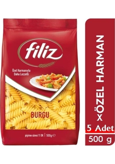 Burgu Makarna 500 Gr X 5 Adet