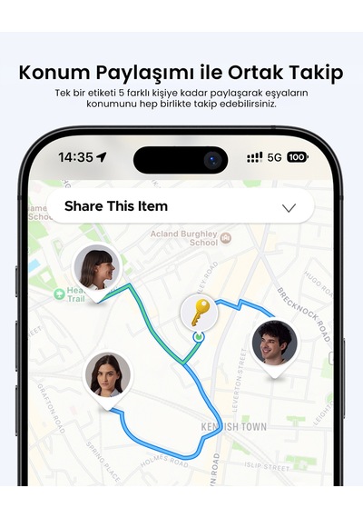 Ugreen Smart Finder Bluetooth Akıllı  Yalnızca Apple Uyumlu , 45297