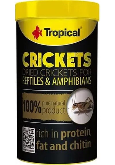 Tropical Crickets Kurutulmuş Balık Yemi 250 Ml 25 Gr