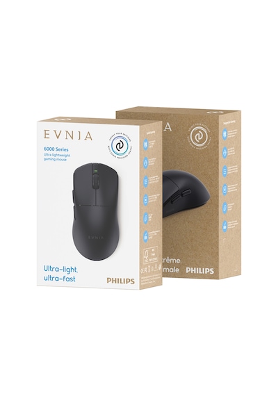Philips EVNIA Serisi SPK9618 Kablosuz Bluetooth Dual Mod 26000DPI 6 Tuşlu Optik Oyuncu Mouse Siyah