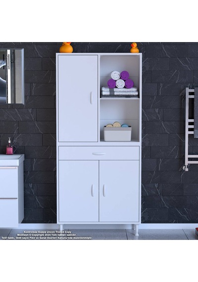 Eliusta Vellum Beyaz Dolap 75x173x32,5 Cm Ebatlarında Çok Fonksiyonlu 75 Cm Genişlikte Banyo Dolabı Beyaz Eliusta Vellum Beyaz Dolap 75x173x32,5 Cm Ebatlarında Çok Fonksiyonlu 75 Cm Genişlikte Banyo Dolabı Beyaz