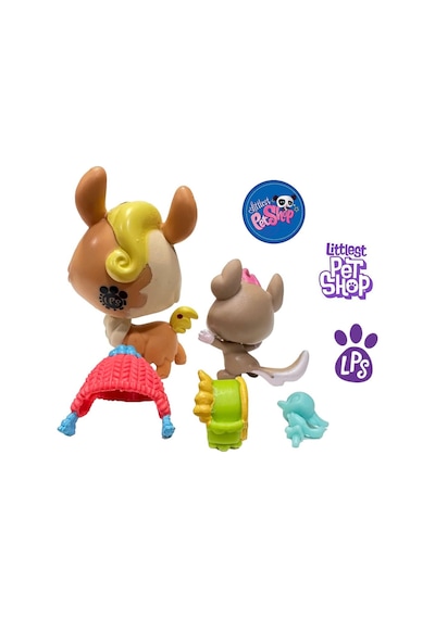 Minişler Oyuncak 2li Set Lisanslı Nadir Geyik Ve Koala Miniş Lps Yaya Ve Softly