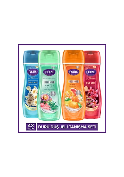 Duru Kaktüs, Jasmin Amber, Enerji Bombası, Lotus Duş Jeli Tanışma Seti 4x450ml Diğer