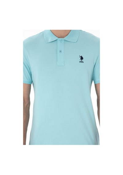U.S. Polo Assn. Erkek Slim Fit Polo Yaka Aqua Basic Tişört 50298011-VR007