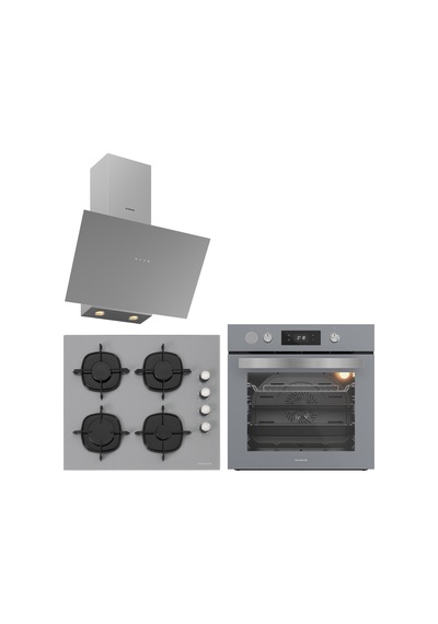 Silverline BO65P4S01- CS5700E6S01 - 3481 Flam Gri Cam Ankastre Set Silverline BO65P4S01- CS5700E6S01 - 3481 Flam Gri Cam Ankastre Set