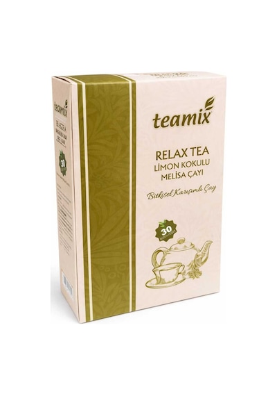Relax Tea Limon Kokulu Melisa Çayı Bitkisel Karışımlı Çay 60 G 30 Süzen Poşet