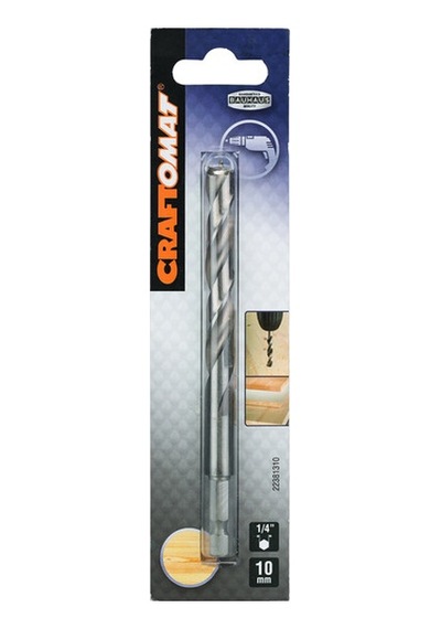 Craftomat 10 Mm 1/4 Hex Ahşap Matkap Ucu