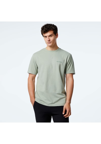 Columbia Csc M Basic Logo Erkek Yeşil Günlük T-shirt - Cs0282 Yeşil