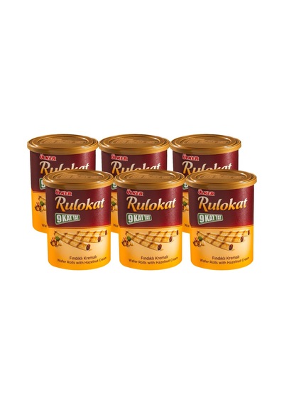 Ülker Rulokat Gofret 170g Fındıklı Rulo Gofret 8'li Avantaj Paketi - 8 Adet Tarı