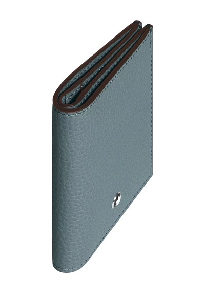 Montblanc Grain Deri 4 Bölmeli Cüzdan 222997 Mavi