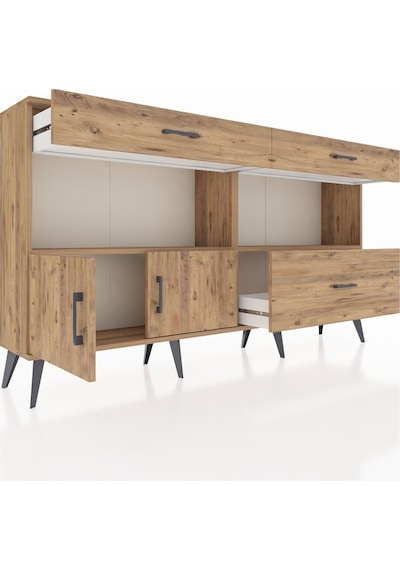 Arges Konsol 2 Raflı 3 Çekmeceli 2 Kapaklı 176x30x99 Çam-çam Atlas Çam/atlas Çam - Atlas Çam Arges Konsol 2 Raflı 3 Çekmeceli 2 Kapaklı 176x30x99 Çam-çam Atlas Çam/atlas Çam - Atlas Çam