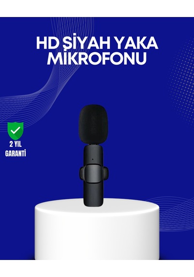 Lightning Girişli 2 Li Kablosuz Yaka Mikrofonu Çift Kişilik Kayıt