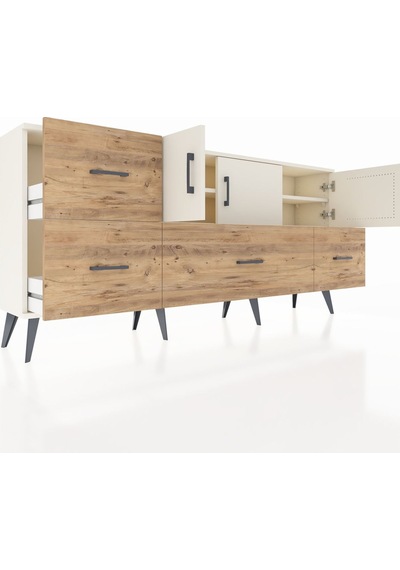 Arges Konsol 4 Raflı 4 Çekmeceli 3 Kapaklı 176x30x83 Aytaşı-aytaşı/çam Aytaşı/çam Arges Konsol 4 Raflı 4 Çekmeceli 3 Kapaklı 176x30x83 Aytaşı-aytaşı/çam Aytaşı/çam