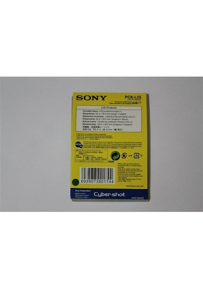 Sony PCK-L25 DSC-RX1 DSC-RX100 ve DSC-HX Serisi Uyumlu Ekran Koruyucu