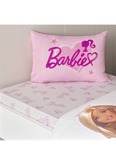 Taç Lisanslı Barbie Light Tek Kişilik Pamuk Pike Takımı 000000001000050173 Çok Renkli