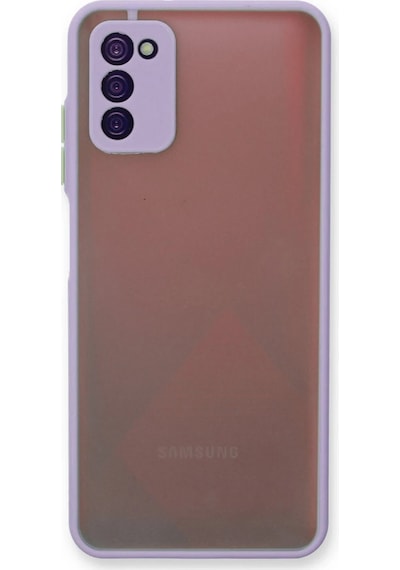 Cosmotex Newface Samsung Galaxy Uyumlu  A03s Kılıf Montreal Silikon Kapak - Mor
