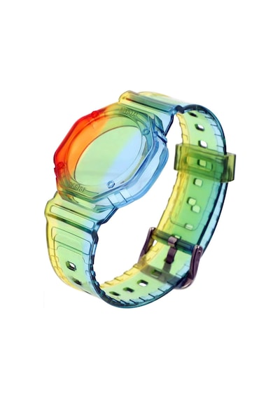 Buff Tagsafe Rainbow Çocuk Bileklik Silikon Airtag Uyumlu Kılıf Saat Hafif