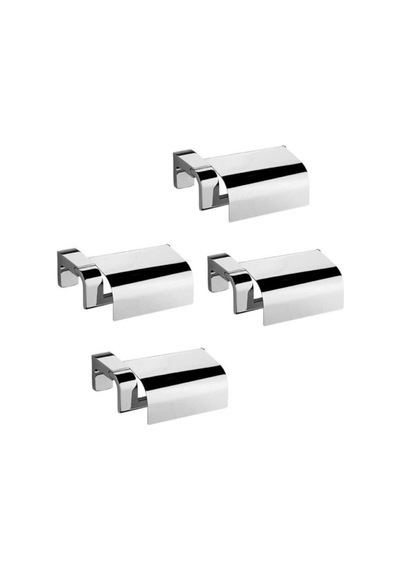 Banyo Premium Kapaklı Tuvalet Kağıtlık 71009 Dörtlü Paket