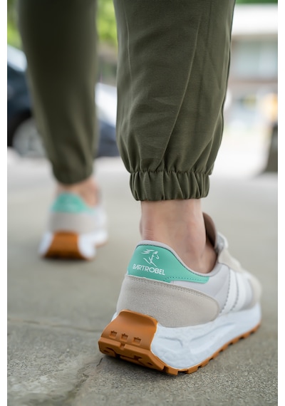 Bartrobel Erkek Günlük Sneaker Gri Su Yeşili Gri - Su Yeşili