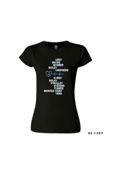 Grey's Anatomy - Grey Siyah Kadın Tshirt 001