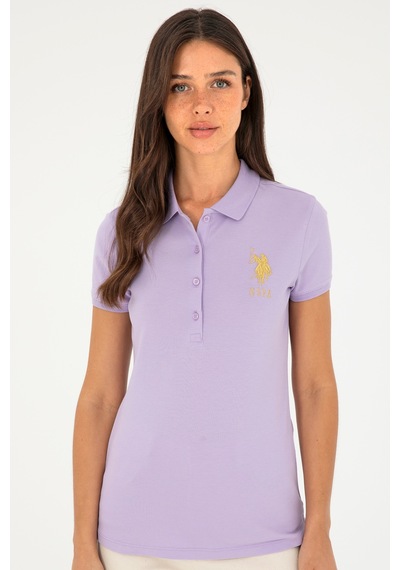 U.S. Polo Assn. Kadın Lila Basic Polo Yaka Tişört 50280071-VR034 U.S. Polo Assn. Kadın Lila Basic Polo Yaka Tişört 50280071-VR034