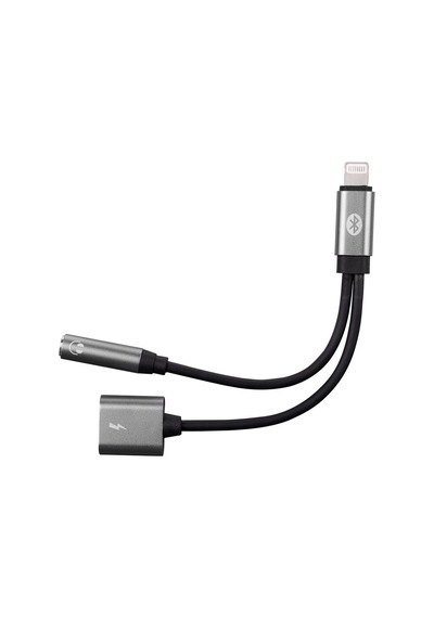 Hytech Hy-xo45 Gri 2in1 Bluetooth Şarj+kulaklık Metal Çevirici Adaptör Kulaklık Usb Apple Uyumlu iPhone Çevirici