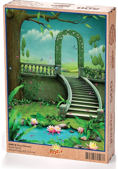 King Of Puzzle Masal Bahçesi Ahşap Puzzle 500 Parça