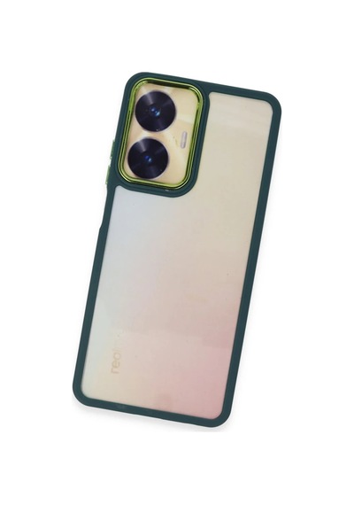 Realme C55 Kılıf Dora Kapak - Haki Yeşil 0.2M-Çok Renkli