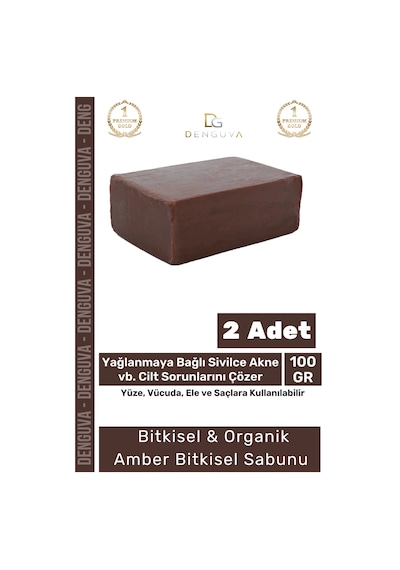 100% Doğal Güzel Kokulu El Yüz Saç Vücut Cilt Onaran Kolajen Etkili Amber Bitkisel Sabun 2 Adet Karışık