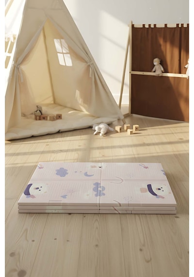 Pembe Ayı Masalı Katlanabilir Çocuk Oyun Matı 200 x 130 x 1 CM
