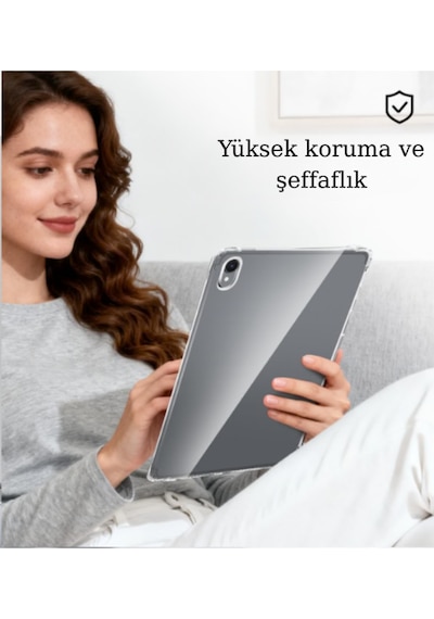 Fuchsia Galaxy Tab S11 İle Uyumlu Süper Silikon Tablet Kılıfı Arka Kapak