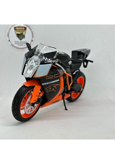 Ktm Rc8 1198 1:12 Diecast Motosiklet Modeli Siyah Turuncu Koleksiyonluk Spor Motor