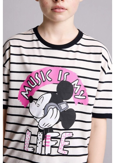 Defacto 26y801002500 Ekru Kız Çocuk T-shirt G8182a8/er105