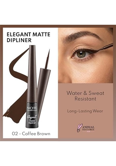 Dipliner Waterproof Kahverengi, 02 Coffee Brown 0