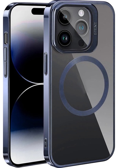 Apple Uyumlu iPhone 15 Pro Kılıf M-safe Şarj Özellikli Standlı Zore Klon Kapak