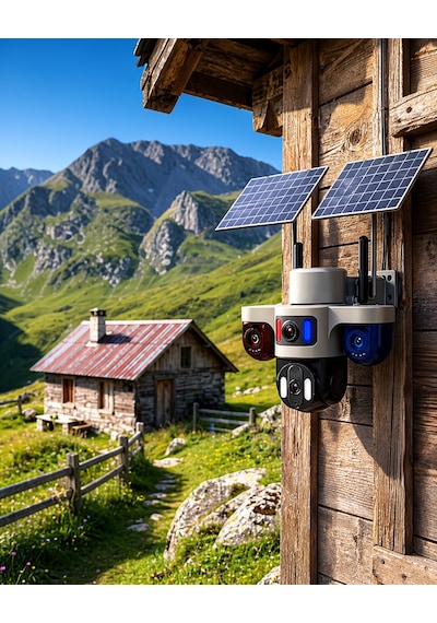 Güneş Enerjili Çift Lensli 9mp Akıllı Kamera 2 Yıl li